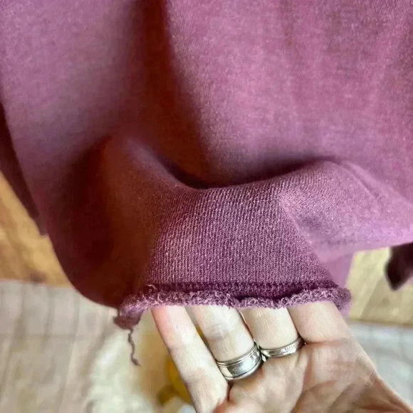 American Eagle Outfitters AE Boxy Washed Out Maroon Hoodie size M - Picture 2 of 10